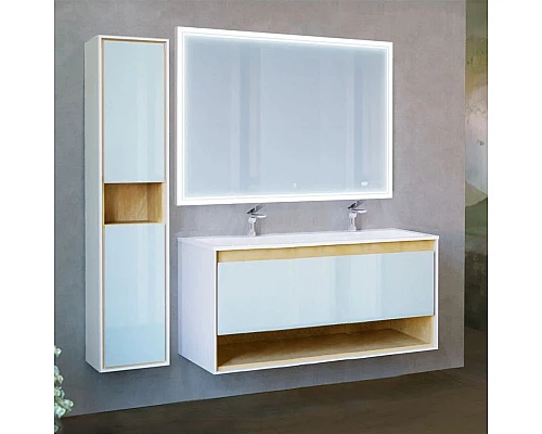 Приобрести Зеркало 120х80 см Jorno Glass Gla.02.120/W в магазине сантехники Santeh-Crystal.ru