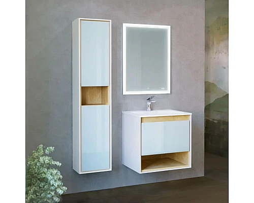 Приобрести Зеркало 60х80 см Jorno Glass Gla.02.60/W в магазине сантехники Santeh-Crystal.ru