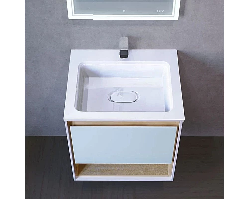 Приобрести Зеркало 60х80 см Jorno Glass Gla.02.60/W в магазине сантехники Santeh-Crystal.ru