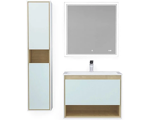 Заказать Зеркало 77х77 см Jorno Glass Gla.02.77/W в магазине сантехники Santeh-Crystal.ru