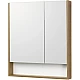 Приобрести Зеркальный шкаф 70х85 см белый глянец/дуб рустикальный Акватон Сканди 1A252202SDZ90 в магазине сантехники Santeh-Crystal.ru