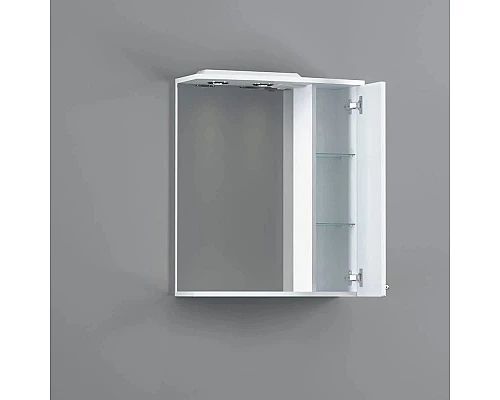 Купить Зеркальный шкаф 65х75 см белый глянец R Damixa Palace One M41MPR0651WG в магазине сантехники Santeh-Crystal.ru