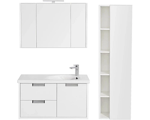 Заказать Зеркальный шкаф 97,7х65 см белый глянец Roca Etna 857305806 в магазине сантехники Santeh-Crystal.ru