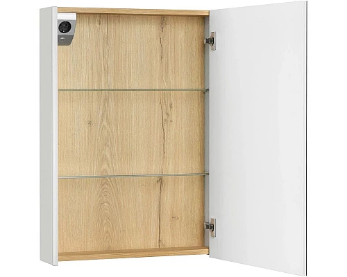 Заказать Зеркальный шкаф 57,8х81 см белый глянец R Roca Up ZRU9303025 в магазине сантехники Santeh-Crystal.ru