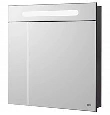 Зеркальный шкаф черный глянец 80х81 см Roca Victoria Nord Black Edition ZRU9000100