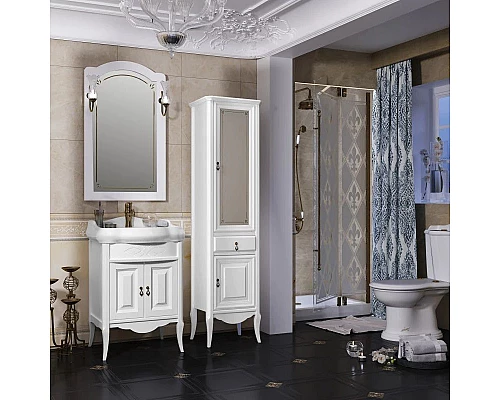 Заказать Зеркало 60х101,1 см белый матовый Opadiris Лоренцо в магазине сантехники Santeh-Crystal.ru