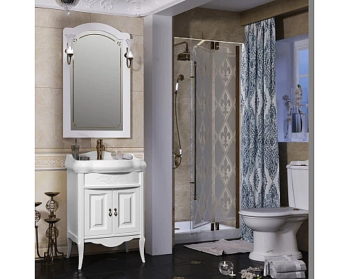 Заказать Зеркало 60х101,1 см белый матовый Opadiris Лоренцо в магазине сантехники Santeh-Crystal.ru