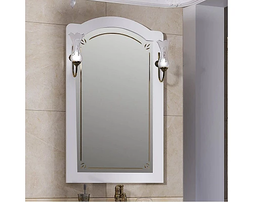 Заказать Зеркало 60х101,1 см белый матовый Opadiris Лоренцо в магазине сантехники Santeh-Crystal.ru