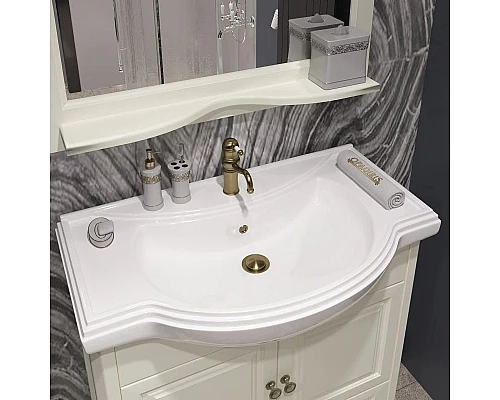 Купить Зеркало 80х103,5 см слоновая кость Opadiris Клио/Брунелла в магазине сантехники Santeh-Crystal.ru