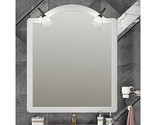 Заказать Зеркало 89,6х109,2 см слоновая кость Opadiris Виктория в магазине сантехники Santeh-Crystal.ru