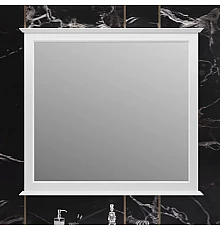 Зеркало 104,5х94,5 см белый матовый Opadiris Кантара 00-00003714