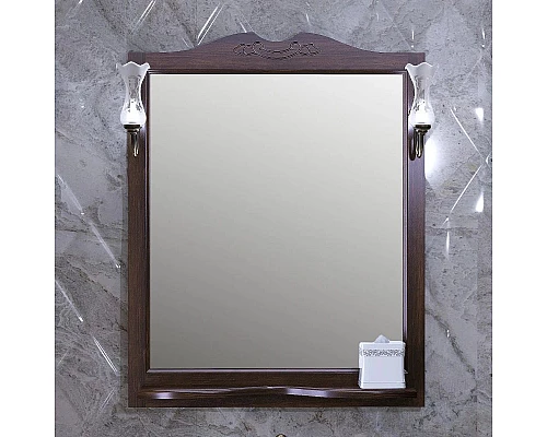 Купить Зеркало 82х103,5 см орех антикварный Opadiris Клио в магазине сантехники Santeh-Crystal.ru