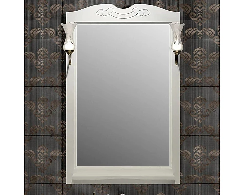 Приобрести Зеркало 71,5х103,5 см слоновая кость Opadiris Клио в магазине сантехники Santeh-Crystal.ru