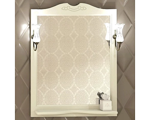 Купить Зеркало 82х103,5 см слоновая кость Opadiris Клио в магазине сантехники Santeh-Crystal.ru