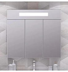 Зеркальный шкаф 91,4х80 см антрацит Opadiris Кристалл 00-00003653