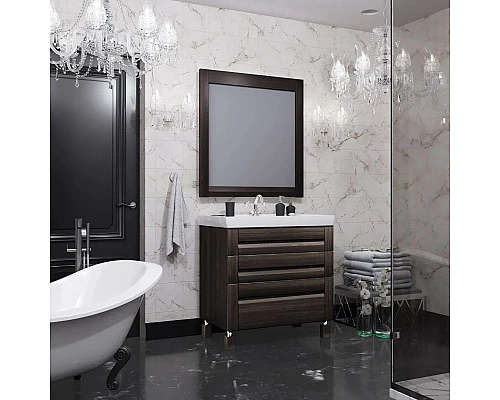 Купить Зеркало 80х85 см венге Opadiris Лаварро 00-00003204 в магазине сантехники Santeh-Crystal.ru