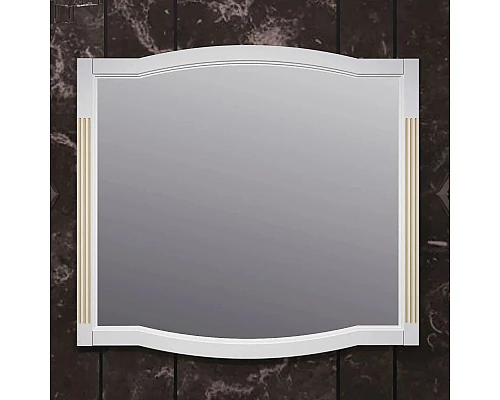 Заказать Зеркало 98х90 см белый золотая патина Opadiris Лаура Z0000007091 в магазине сантехники Santeh-Crystal.ru