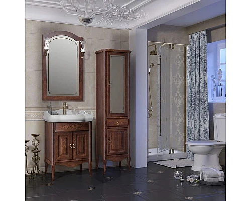 Приобрести Зеркало 60х101,1 см светлый орех Opadiris Лоренцо в магазине сантехники Santeh-Crystal.ru