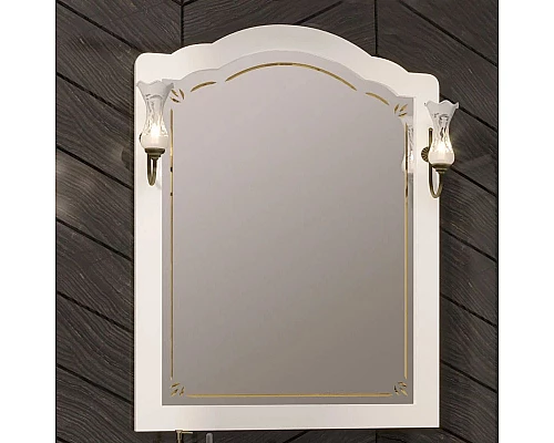 Заказать Зеркало 76х103,1 см белый матовый Opadiris Лоренцо в магазине сантехники Santeh-Crystal.ru