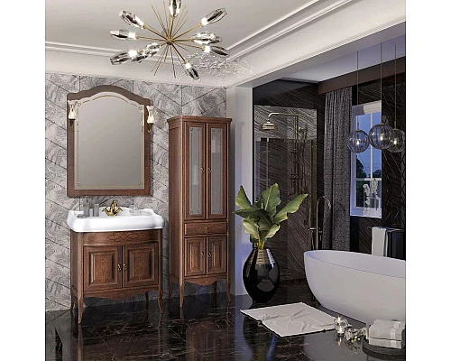 Заказать Зеркало 76х103,1 см светлый орех Opadiris Лоренцо в магазине сантехники Santeh-Crystal.ru