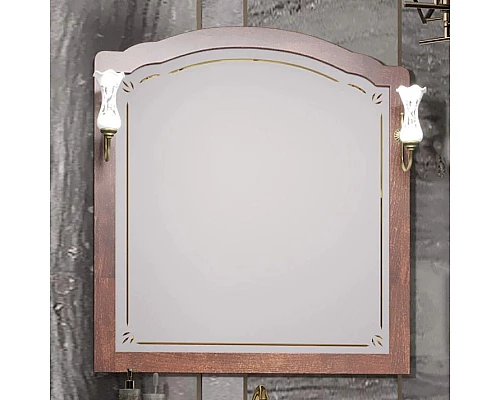 Заказать Зеркало 96х103,1 см светлый орех Opadiris Лоренцо в магазине сантехники Santeh-Crystal.ru