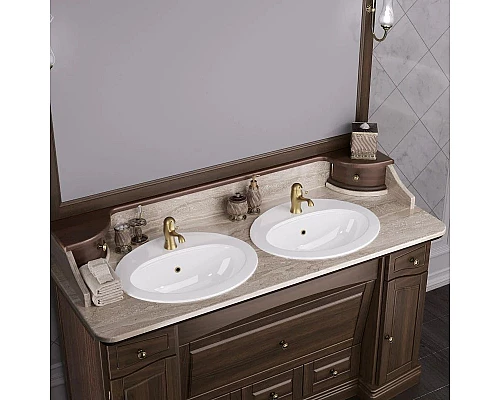 Купить Зеркало 148х95 см орех антикварный Opadiris Лучия в магазине сантехники Santeh-Crystal.ru