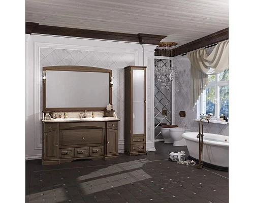 Купить Зеркало 148х95 см орех антикварный Opadiris Лучия в магазине сантехники Santeh-Crystal.ru