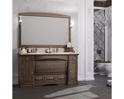 Купить Зеркало 148х95 см орех антикварный Opadiris Лучия в магазине сантехники Santeh-Crystal.ru