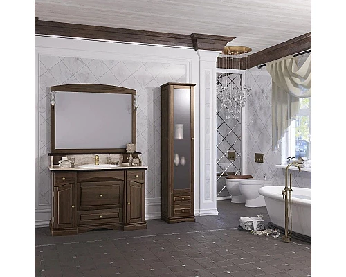 Купить Зеркало 118х95 см орех антикварный Opadiris Лучия в магазине сантехники Santeh-Crystal.ru