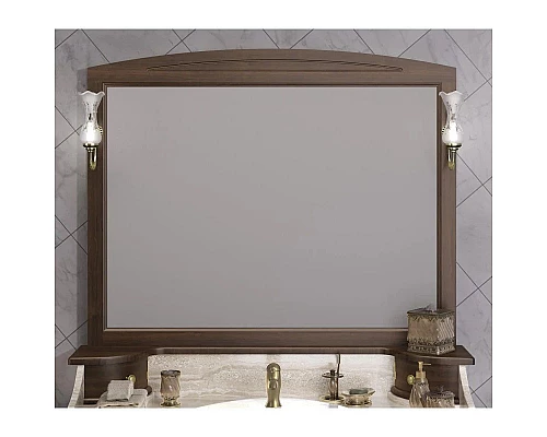 Купить Зеркало 118х95 см орех антикварный Opadiris Лучия в магазине сантехники Santeh-Crystal.ru
