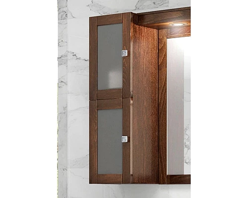 Приобрести Зеркальный шкаф 124х78 см светлый орех Opadiris Мираж в магазине сантехники Santeh-Crystal.ru