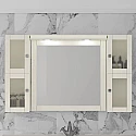 Зеркальный шкаф 124х78 см слоновая кость Opadiris Мираж