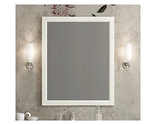 Приобрести Зеркало 76х90 см слоновая кость Opadiris Омега Z0000006993 в магазине сантехники Santeh-Crystal.ru