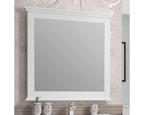 Заказать Зеркало 90х88 см белый матовый Opadiris Палермо Z0000008548 в магазине сантехники Santeh-Crystal.ru