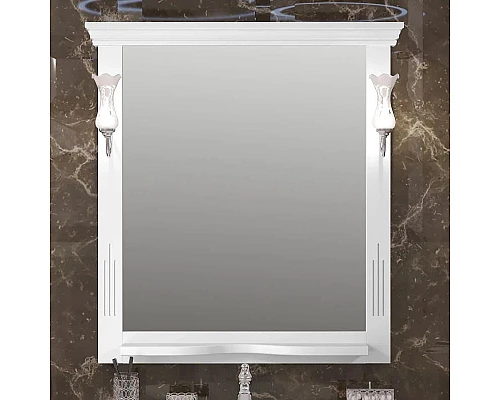 Заказать Зеркало 104х101 см белый матовый Opadiris Риспекто в магазине сантехники Santeh-Crystal.ru