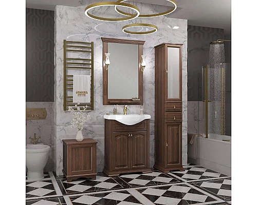 Приобрести Зеркало 67,5х101 см орех антикварный Opadiris Риспекто в магазине сантехники Santeh-Crystal.ru