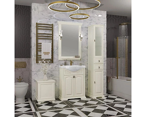 Заказать Зеркало 67,5х101 см слоновая кость Opadiris Риспекто в магазине сантехники Santeh-Crystal.ru