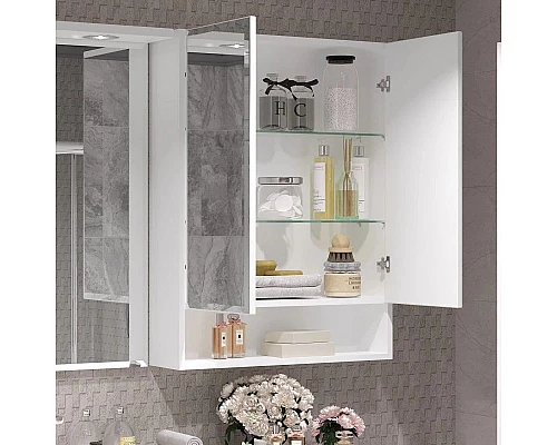 Заказать Зеркальный шкаф 61х80 см белый Opadiris Фреш в магазине сантехники Santeh-Crystal.ru