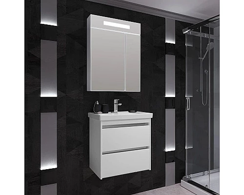 Заказать Зеркальный шкаф 60х80 см белый Opadiris Фреш Z0000010395 в магазине сантехники Santeh-Crystal.ru