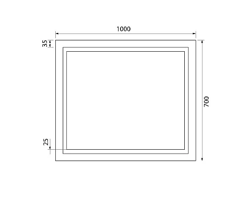 Купить Зеркало 100х70 см IDDIS Zodiac ZOD1000i98 в магазине сантехники Santeh-Crystal.ru