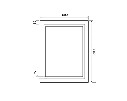 Приобрести Зеркало 60х70 см IDDIS Zodiac ZOD60T0i98 в магазине сантехники Santeh-Crystal.ru