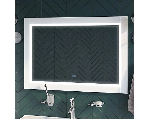 Купить Зеркало 100х70 см белый матовый IDDIS Oxford ЗЛП112 в магазине сантехники Santeh-Crystal.ru