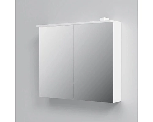 Купить Зеркальный шкаф 80х68 см белый глянец Am.Pm Spirit V2.0 M70AMCX0801WG в магазине сантехники Santeh-Crystal.ru