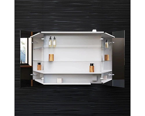 Купить Зеркальный шкаф 80х68 см белый глянец Am.Pm Spirit V2.0 M70AMCX0801WG в магазине сантехники Santeh-Crystal.ru