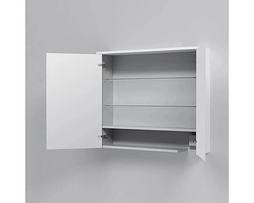 Приобрести Зеркальный шкаф 80х68 см белый глянец Am.Pm Spirit M70MCX0801WG в магазине сантехники Santeh-Crystal.ru