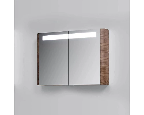 Заказать Зеркальный шкаф 100х70 см орех Am.Pm Sensation M30MCX1001NF в магазине сантехники Santeh-Crystal.ru