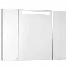 Зеркальный шкаф 100х75 см белый глянец Акватон Мадрид 1A111602MA010