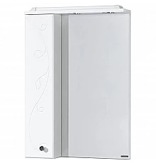 Зеркальный шкаф 65х85 см белый глянец L Акватон Лиана 1A166202LL01L