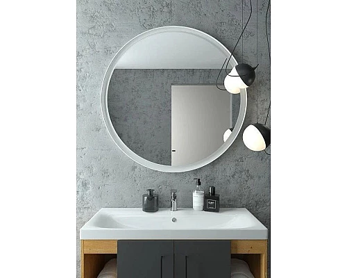 Купить Зеркало 100х100 см Art&Max Napoli AM-Nap-1000-DS-F-White в магазине сантехники Santeh-Crystal.ru