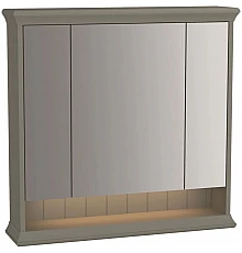 Зеркальный шкаф 78х76 см серый матовый Vitra Valarte 62232